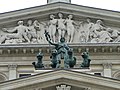 Die Pantherquadriga befand sich historisch am Schauspielhaus.