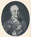 General Hans Henrik von Eickstedt. 1715-1801. En af de to officerer som stod for udførelsen af kuppet mod Struensee.