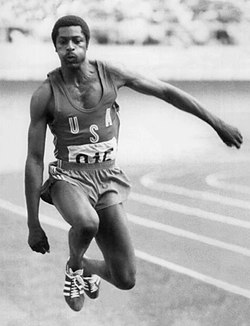 James Butts på Olympiska Spelen 1976.