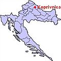 Collocatio municipii in Croatia.