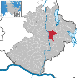 Möllns läge i Schleswig-Holstein