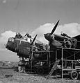 Lancasters Merlin engines are overhauled