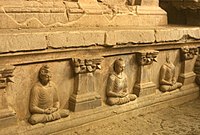 Small decorated stupas in Tapa Shotor.[27]