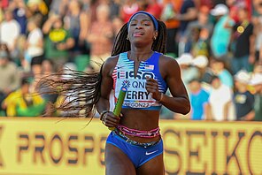 Twanisha Terry bei den Weltmeisterschaften 2022 in Eugene