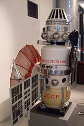 Venera 4:n 1:3 malli sijaitsevassa Kosmonautiikan museo, Moskova.