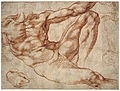 Michelangelo – Studio di nudo maschile: Adamo nell'affresco della Cappella Sistina (c. 1511)