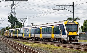 Exterior of the EMU at Puhinui railway station