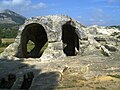 Cervera de Pisuerga (Palencia, Hispanio). Ermitejo enroke elfosita.