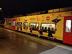 Met reclame voor een LEGO-expo in Train World (2018-2019)
