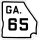 State Route 65 marker