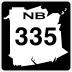 Route 335 marker