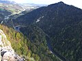 Vue sur le Dunajec depuis le pic de Sokolicy.