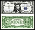 One-dollar silver certificate from the 1957 series