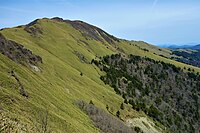 南西の縦走路からの笹ヶ峰