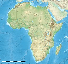 Map showing the location of Serengeti National Park