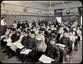 Students at the Genoa Indian School appeared anxious in a photo taken in 1910. Young children were forcibly taken away from family and tribes to ostensibly educate them and make them more able to succeed in the dominant Anglo-Saxon culture.