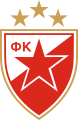 Logo de l'Étoile rouge de Belgrade, Serbie.