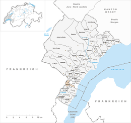 Bogis-Bossey - Localizazion