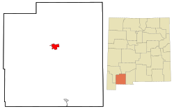 Location of Deming in New Mexico