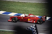 Photo de la Ferrari F310B de Schumacher en Allemagne