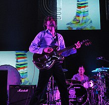 Jarvis Cocker performing with Pulp at the 2012 Coachella Festival