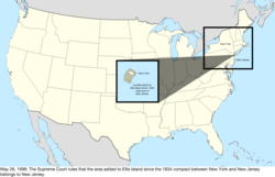 Map of the change to the United States in central North America on May 26, 1998