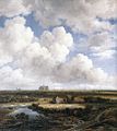 Vue de Haarlem avec des champs de blanchiment. Ruisdael v. 1665. H. 62 cm. Kunsthaus, Zurich.