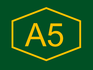 A5 Motorway shield}}