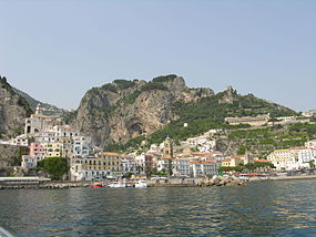 Vista marítima de Amalfi