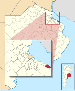 Location of Berisso in Buenos Aires Province