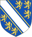 Coat of Arms of Eleanor, the First Duchess of the Second Creation's family the House of De Bohun. Wife of Thomas of Woodstock.