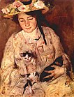 「猫と若い娘」1904年