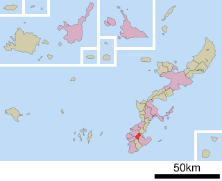 南風原町位置図