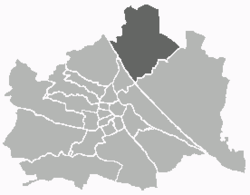 Location of the district within Vienna