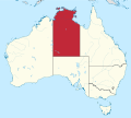 Lage des australischen Northern Territory