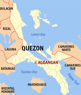 Agdangan na Quezon Coordenadas : 13°52'32.78"N, 121°54'43.95"E