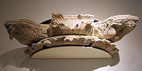 Indo-Corinthian canopy at the Chakhil-i-Ghoundi stupa, Hadda.