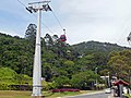 Teleférico Laranjeiras na descida para a praia.