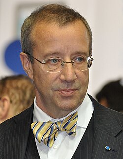 Presidentti Toomas Hendrik Ilves Helsingin kirjamessuilla 2011.