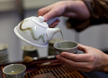 A modern Blanc de Chine teapot design