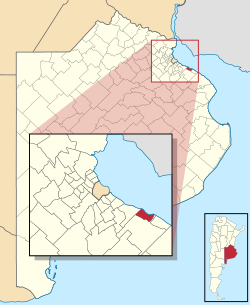 location of Ensenada Partido in Gran Buenos Aires