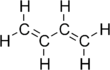 Full structural formula of buta-1,3-dien