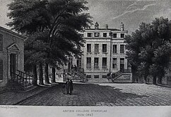 Ancien collège Stanislas (avant 1847), héliogravure de Paul Dujardin (d'après une gravure anonyme).