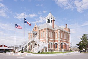 Das Grimes County Courthouse in Anderson, gelistet im Anderson Historic District im NRHP unter der Nr. 74002072[1]