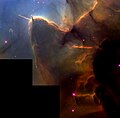 Hubble image of a stellar jet in the Trifid Nebula.