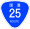 国道25号标识