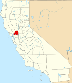Karte von Solano County innerhalb von Kalifornien