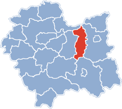 Location within the voivodeship