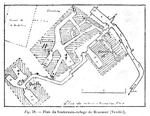 Souterrain-refuge de Réaumur, plan[15].