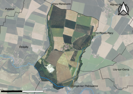 Carte orhophotogrammétrique de la commune.